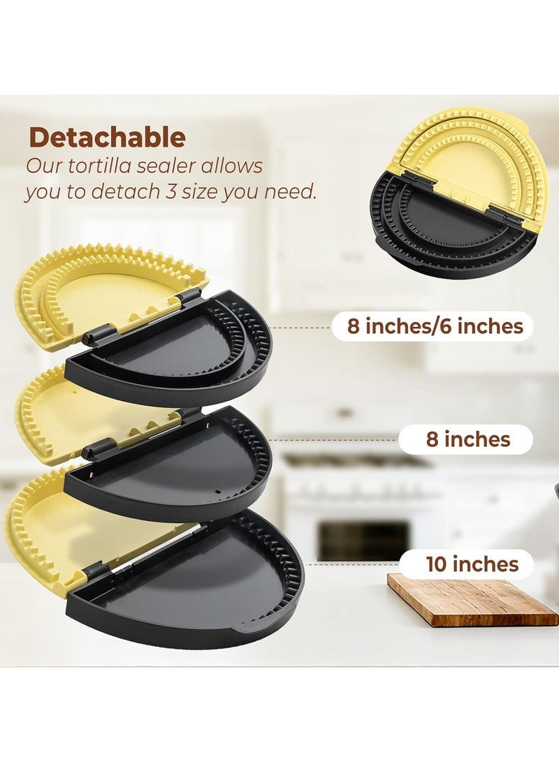 3-in-1 tortilla press, tortilla making machine, tortilla sealer, pie press, making sealed tortillas, wraps, dumplings (6/8/10 inches) - Image 2